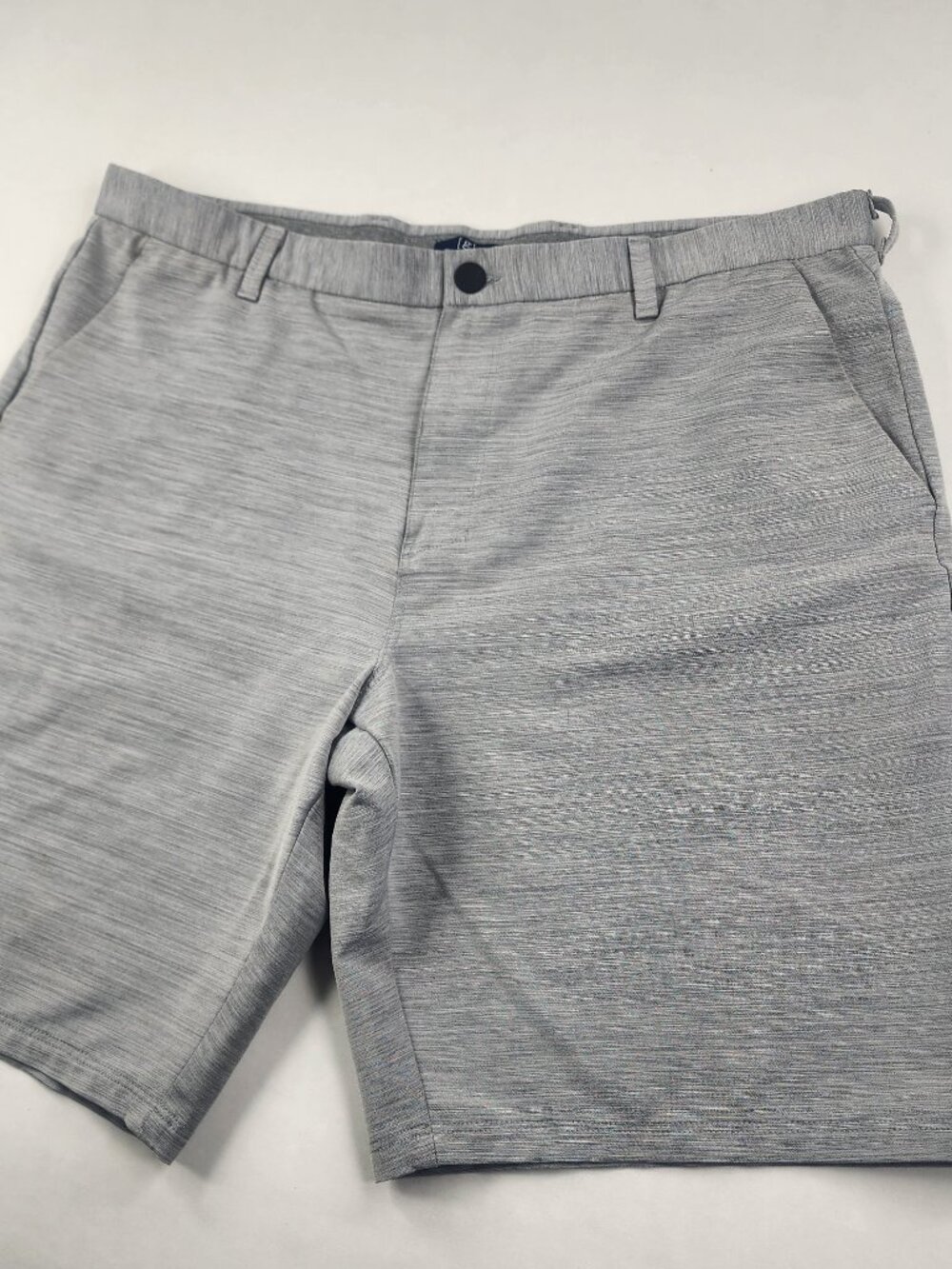 George Mens 40 Silver Stripe Stretch Performance Chino Golf Shorts Casual EX